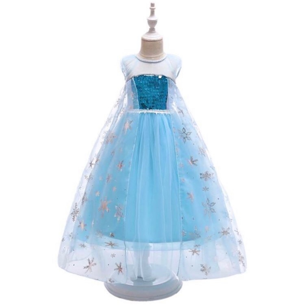 Frozen sparkly ice princess Elsa cute costume dress